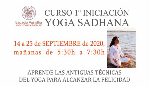 Curso 1ª iniciación Yoga Sadhana (Septiembre20)