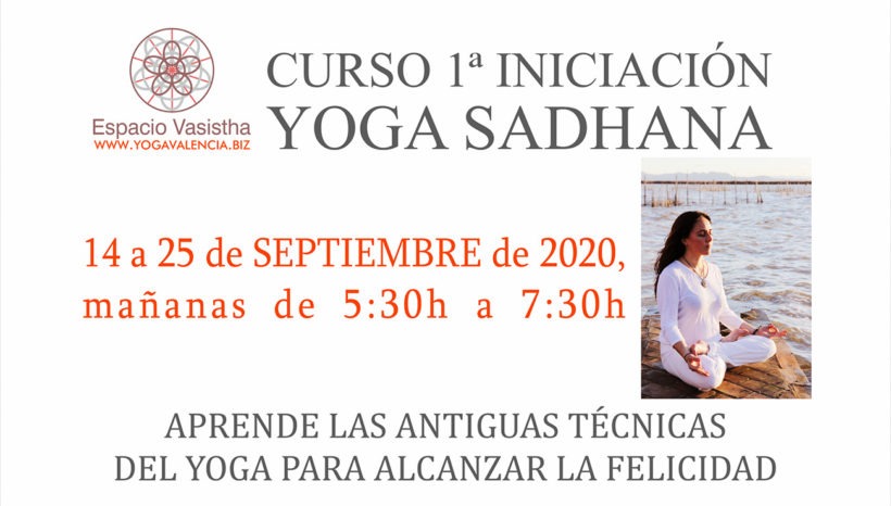 Curso 1ª iniciación Yoga Sadhana (Septiembre20)